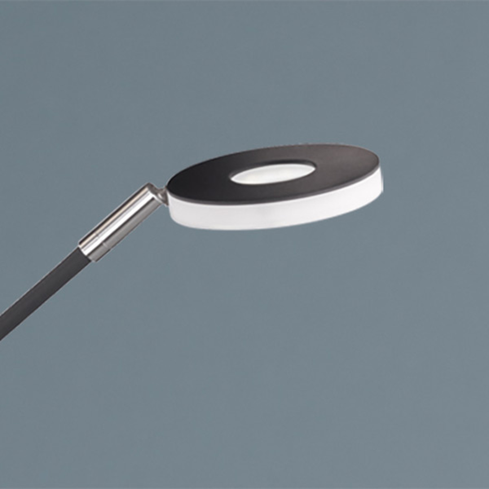 Dent LED-gulvlampe, kan dæmpes, 2 x 6 W, sort