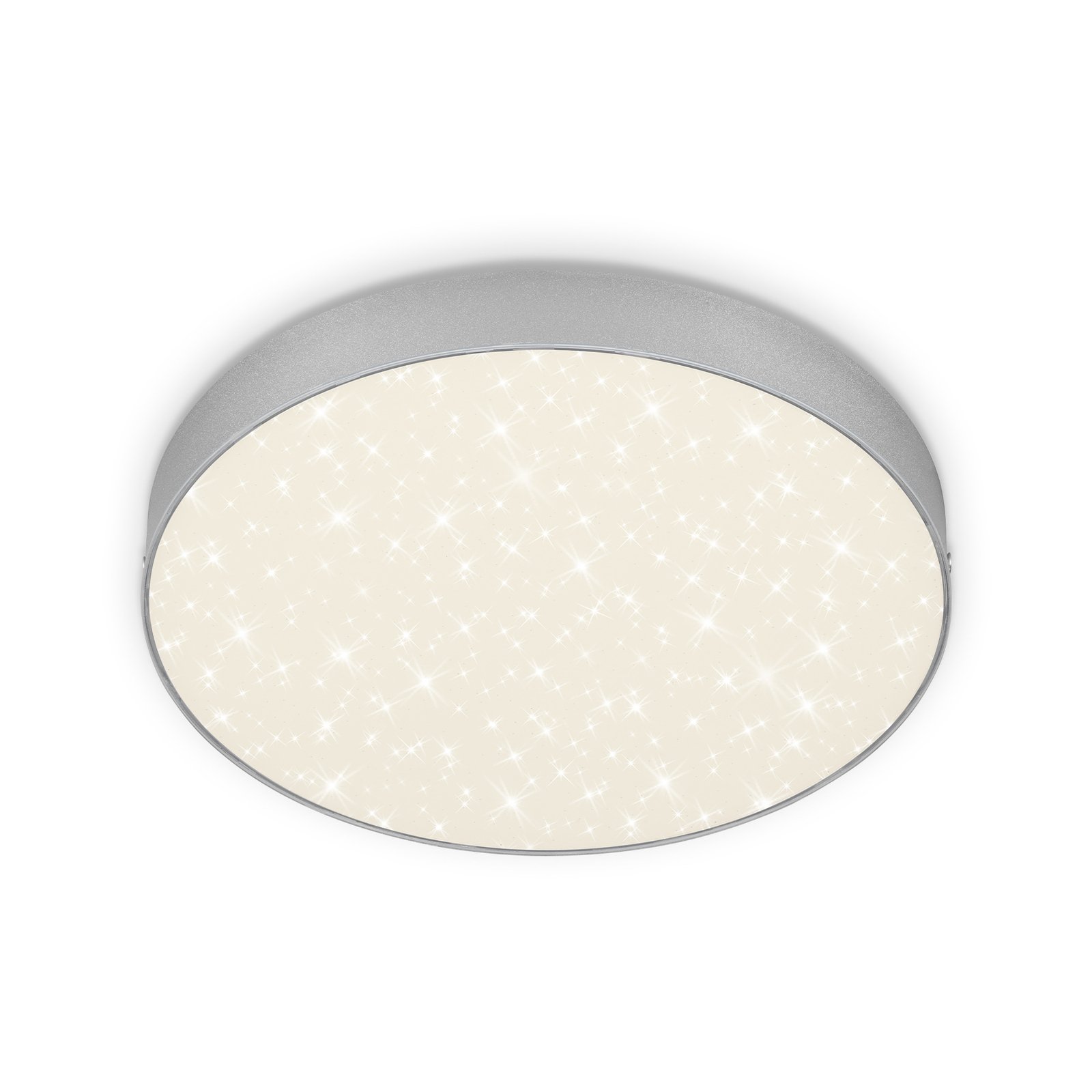 Flame Star round LED ceiling light with star decoration