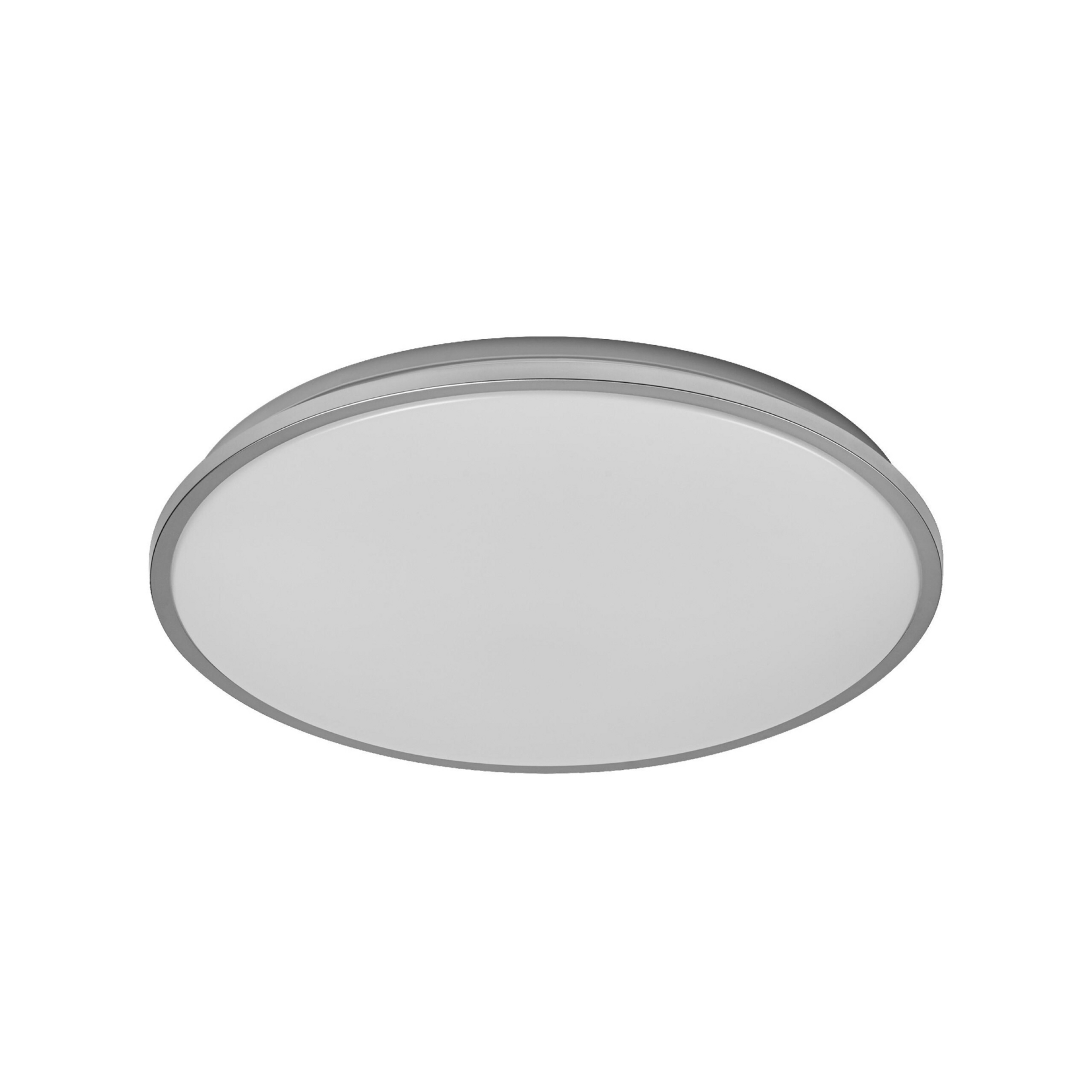 OSRAM stropné LED svetlo ORBIS DUBLIN, Ø 49 cm, strieborný kov