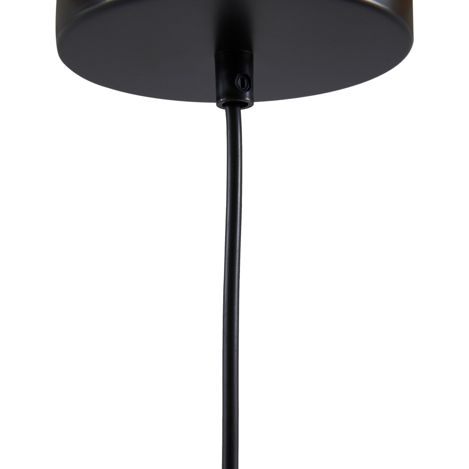 Lindby pendant light Jarl, brown, metal, Ø 35 cm, G9