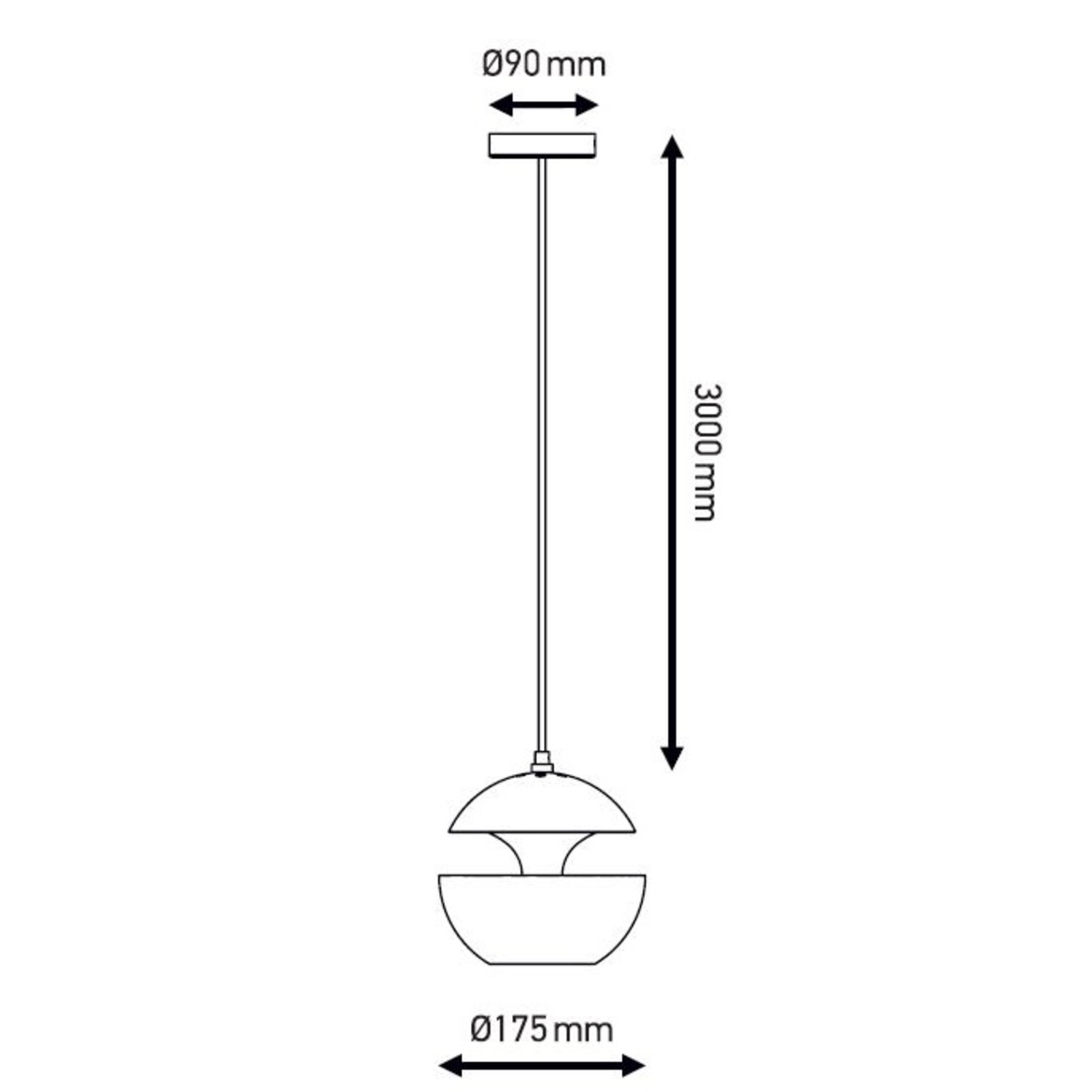 Here Comes The Sun Lustră Pendul ø175 White/White - DCW