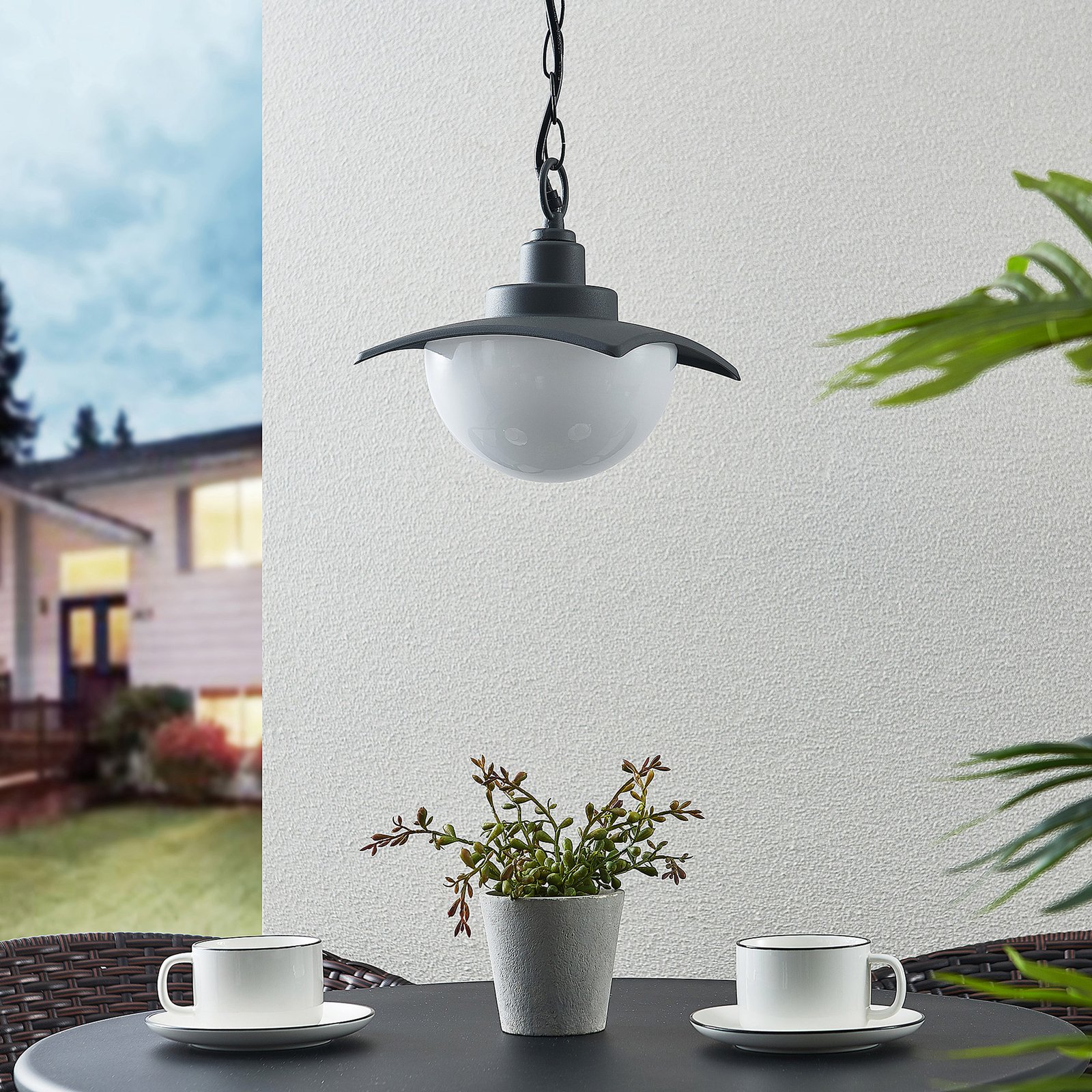 Elinda Suspension d'Extérieur Dark Grey - Lindby