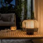 Forestier Bamboo Light S lampe à poser 24 cm noire
