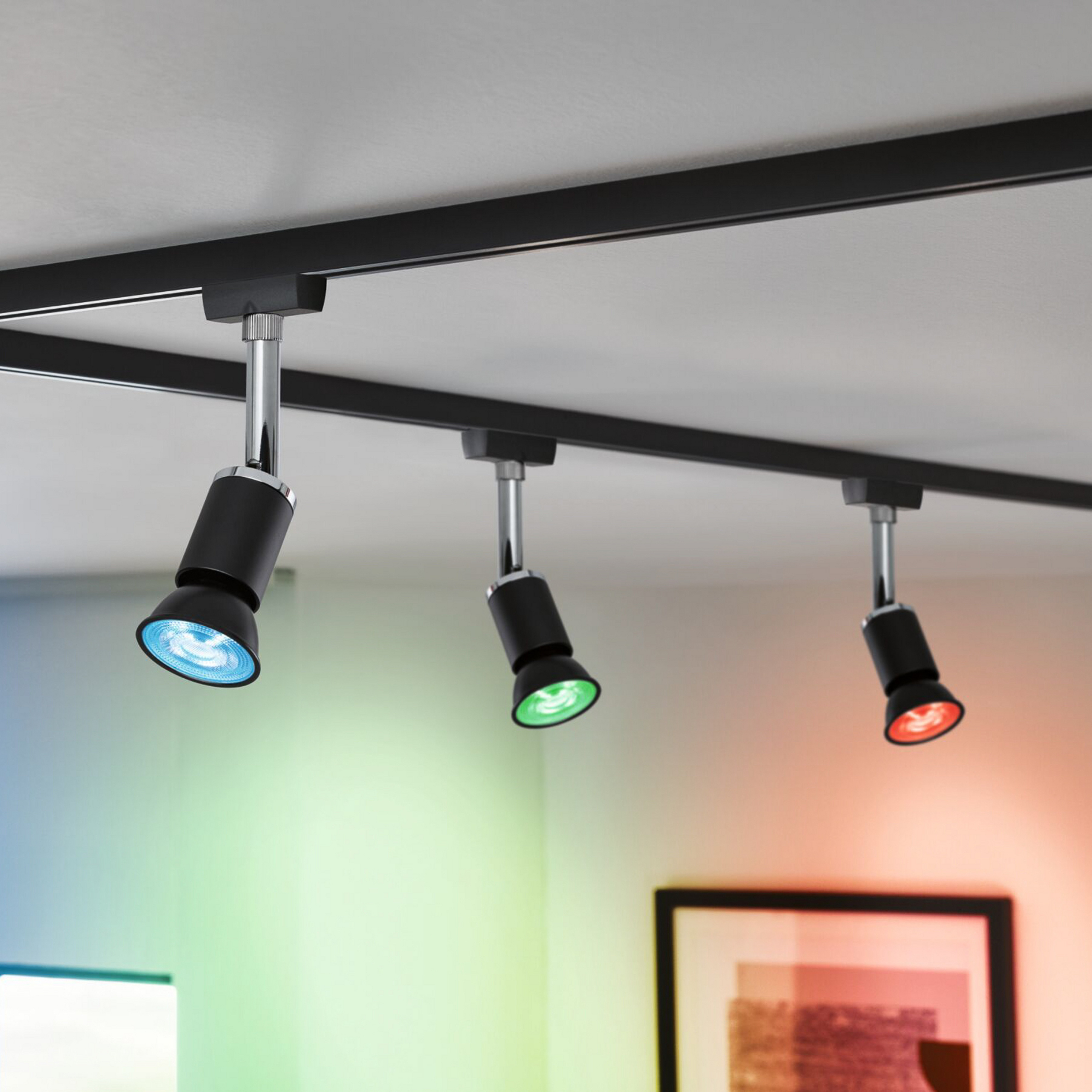 Paulmann LED GU10 4.8W 350lm Zigbee RGBW черен