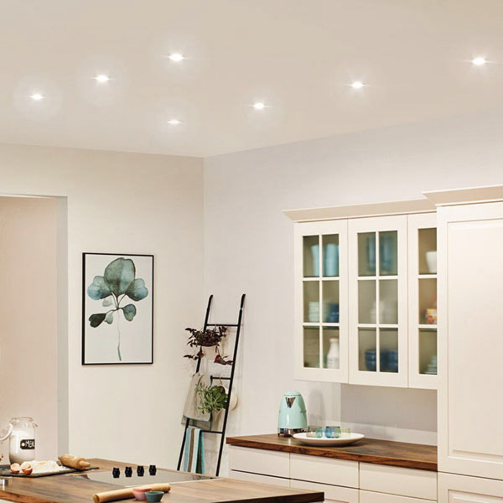 Base recessed spotlight, set of 10, white - Paulmann
