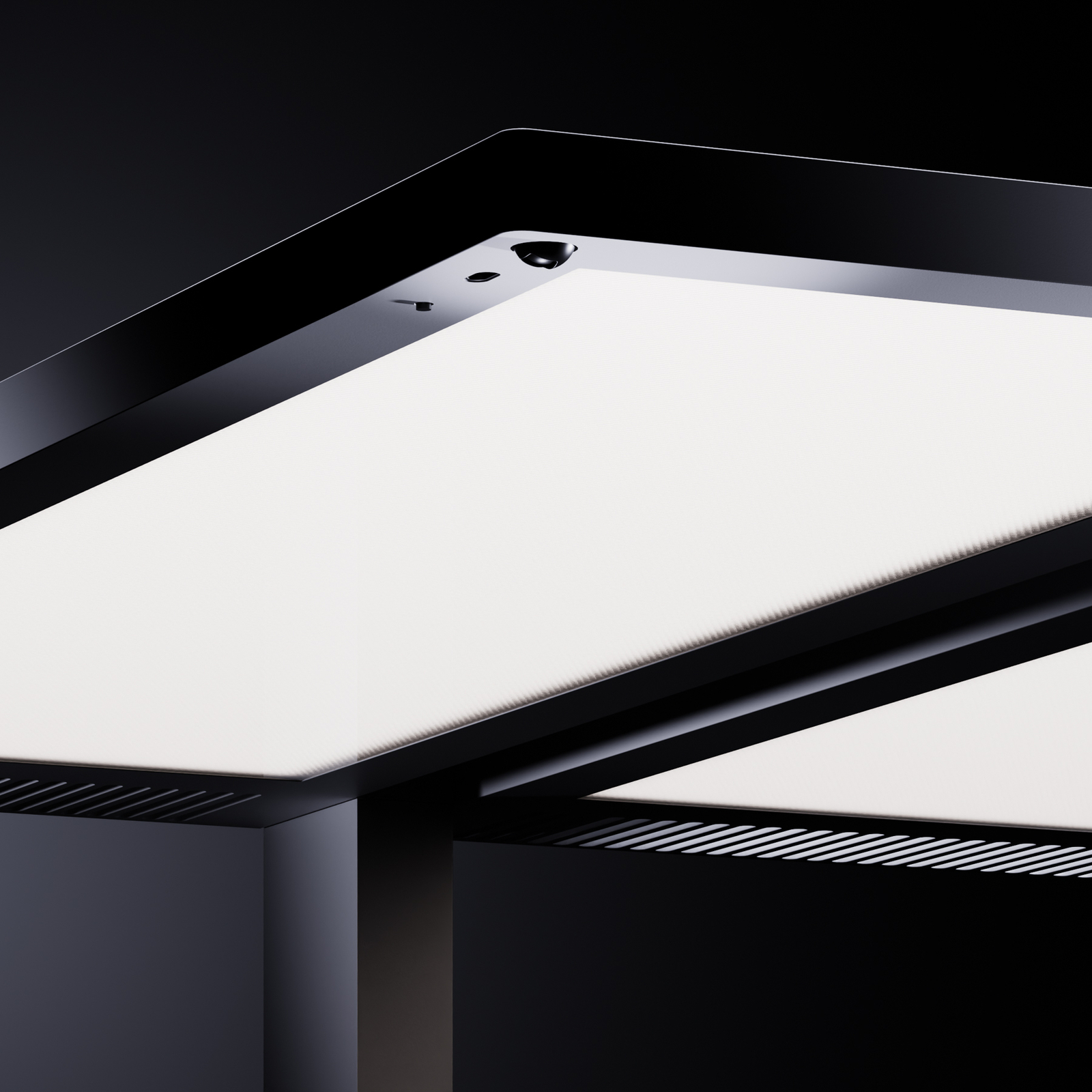 Regent Lighting Lightpad, LED 2fl Mitte Fuß weiß