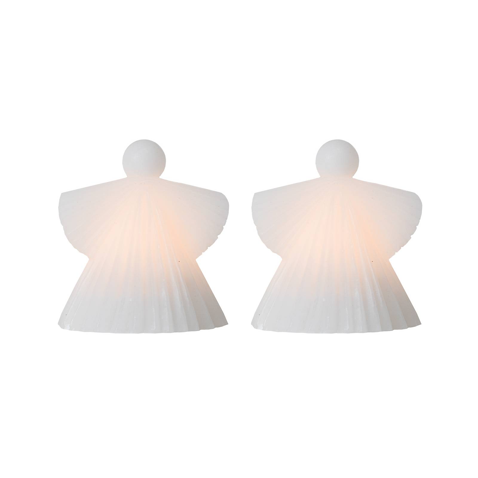 LED deco figura Asta, Angyal, viasz fehér, 10 cm 2