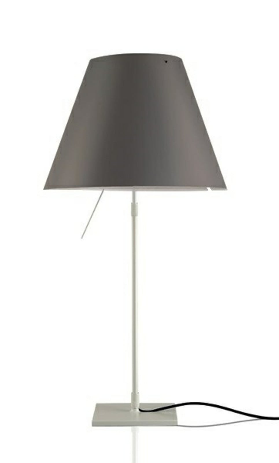 Costanza Tischleuchte Alu/ Concrete Grey Luceplan - Wohnzimmer - Aluminium