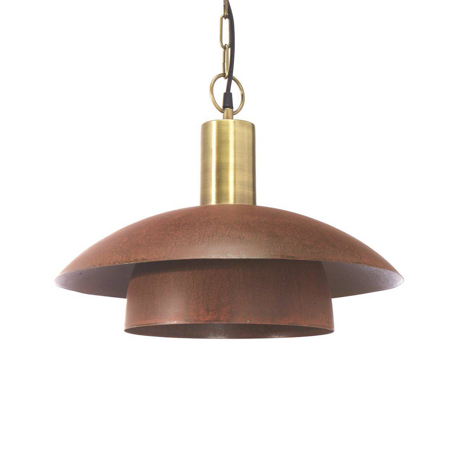 PR Home żyrandol Bolton, Ø 45 cm, rdzawy kolor, metal