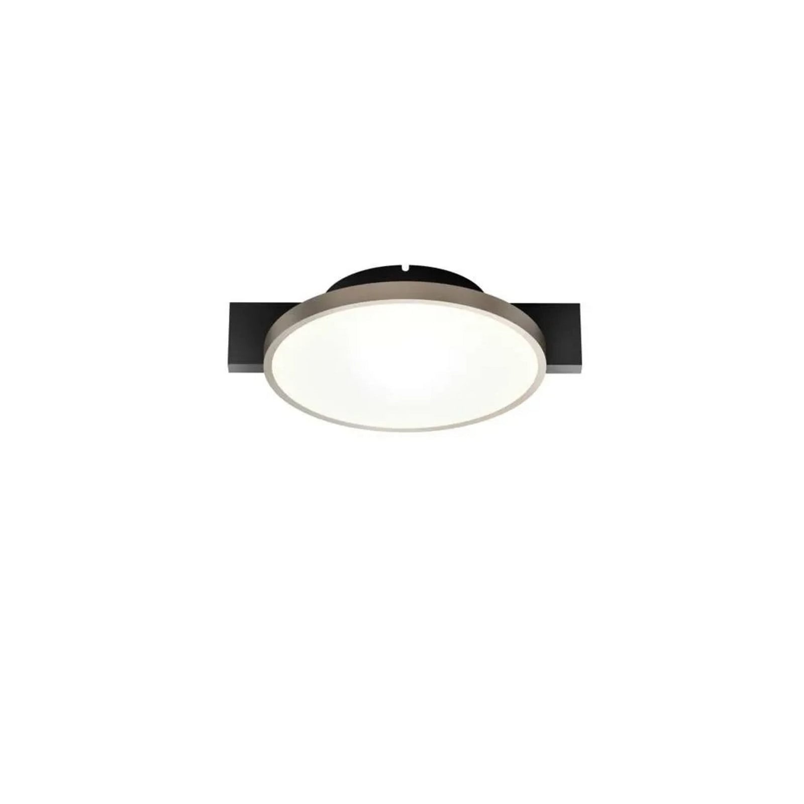 Inlay Round C1 Deckenleuchte, schwarz/gold, 0,5 cm LIGHT-POINT - Schlafzimmer - Aluminium
