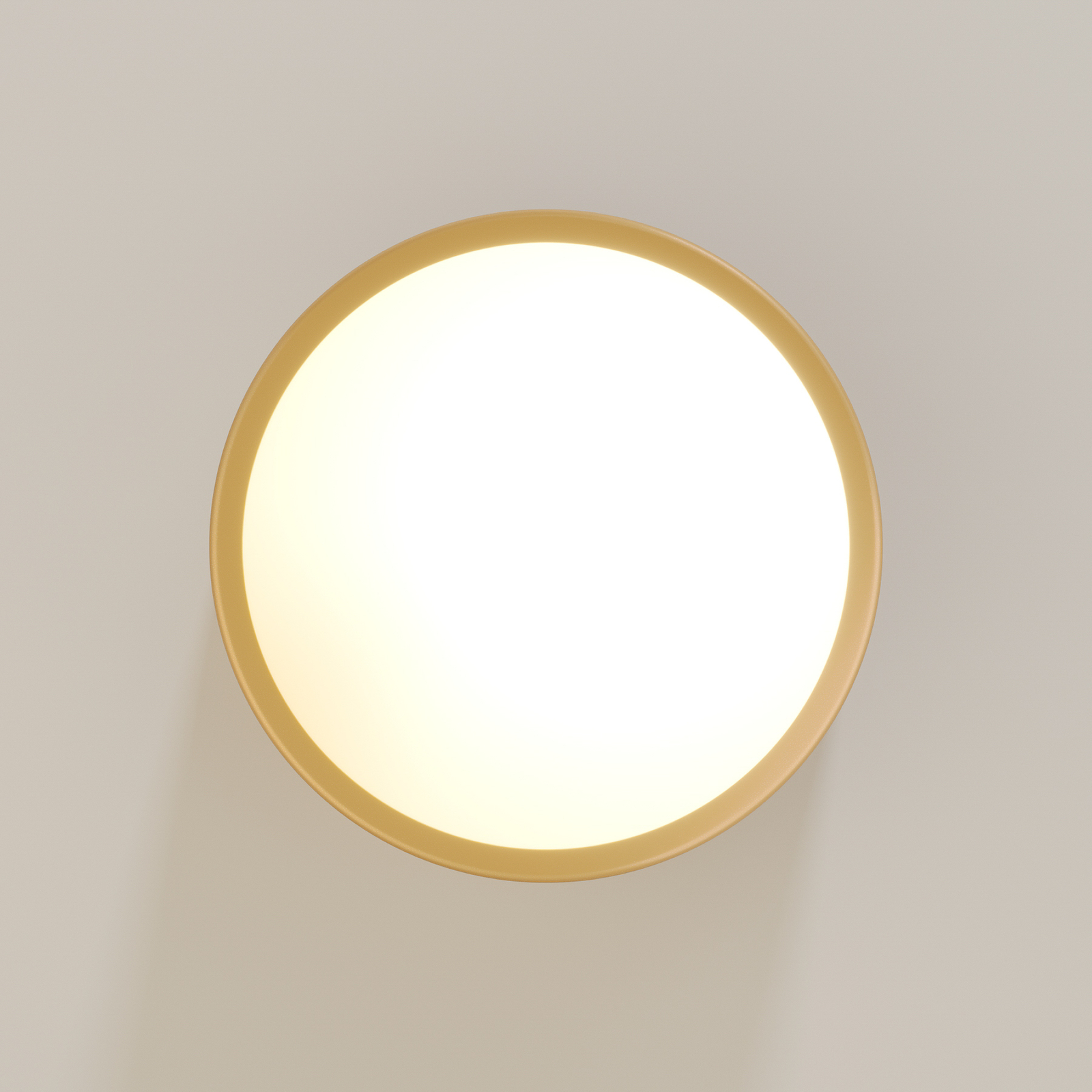 Stropní svítidlo Cleo, Ø 20 cm, zlatá barva