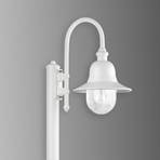 Стенна лампа Nios от лят алуминий, бяла