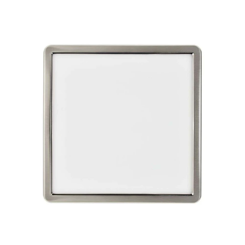 Nordlux - Plafonnier Oja 29 Square, argent, 2,3 cm