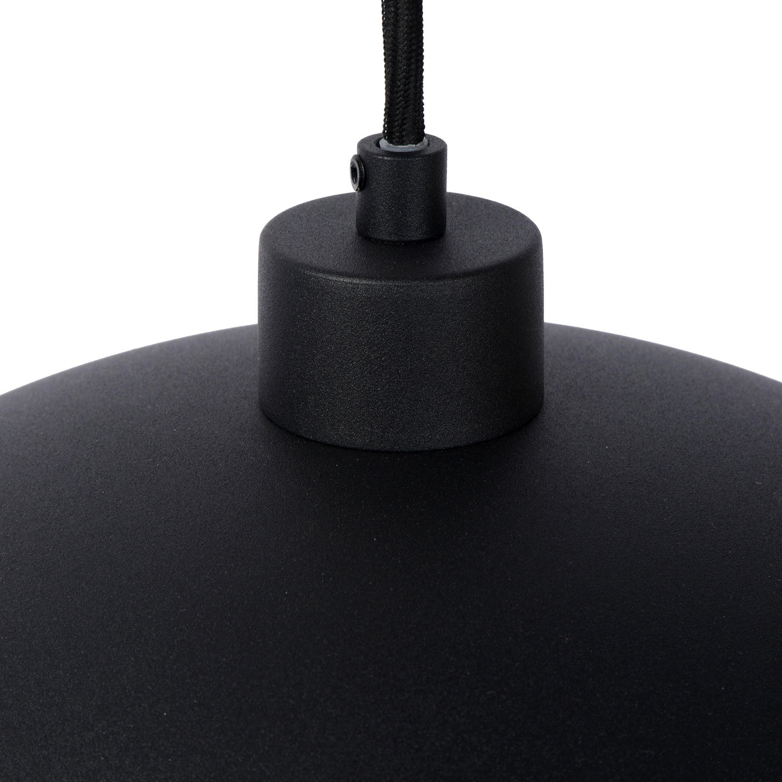 Lámpara colgante Siemon de acero, Ø 40 cm, negro