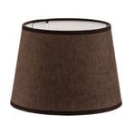 Classic S lampshade, woven, brown