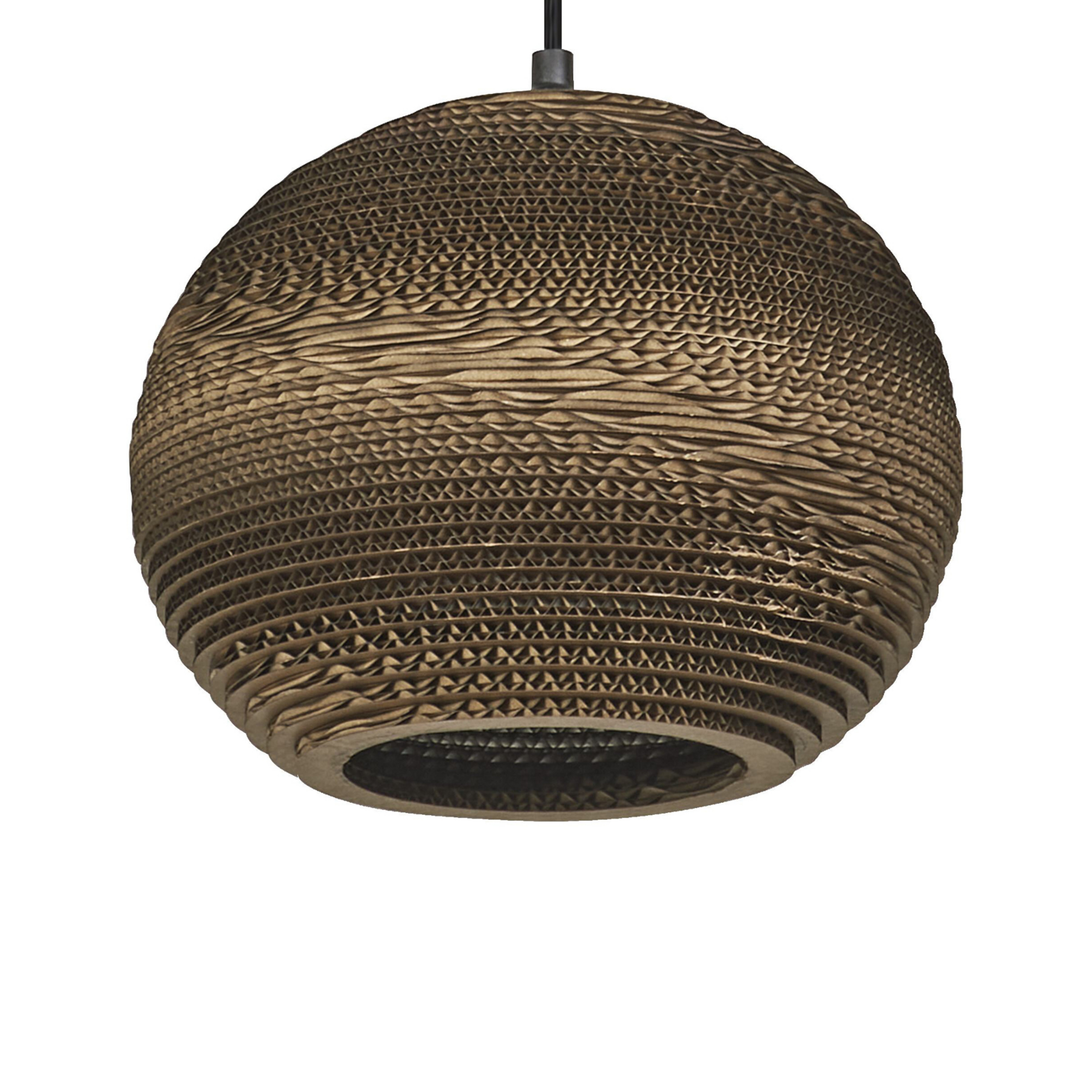 LEDVANCE Suspension Ball, Ø 26 cm, brun, carton ondulé, E27