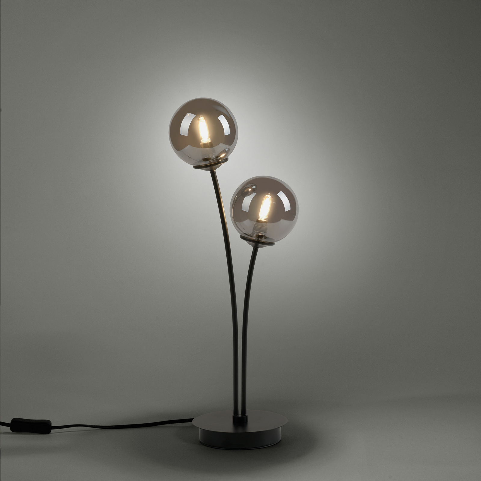 Paul Neuhaus Widow lámpara de mesa LED, 2 luces
