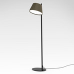 MARSET Tam Tam P podna lampa, 1 žarulja, smeđe-siva