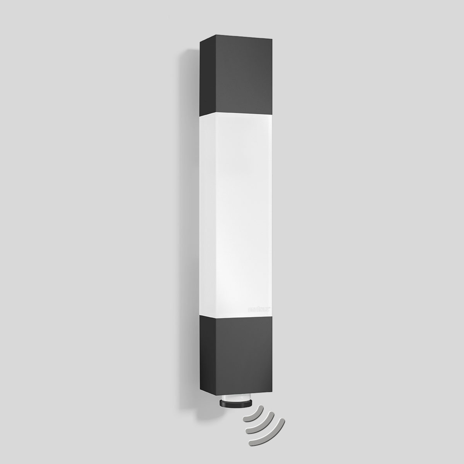 Steinel L 631 sensor outdoor wall lamp LED, anthracite, plastic, 8.2 W, energy efficiency: A+, W: 6.1 cm, H: 36.4 cm