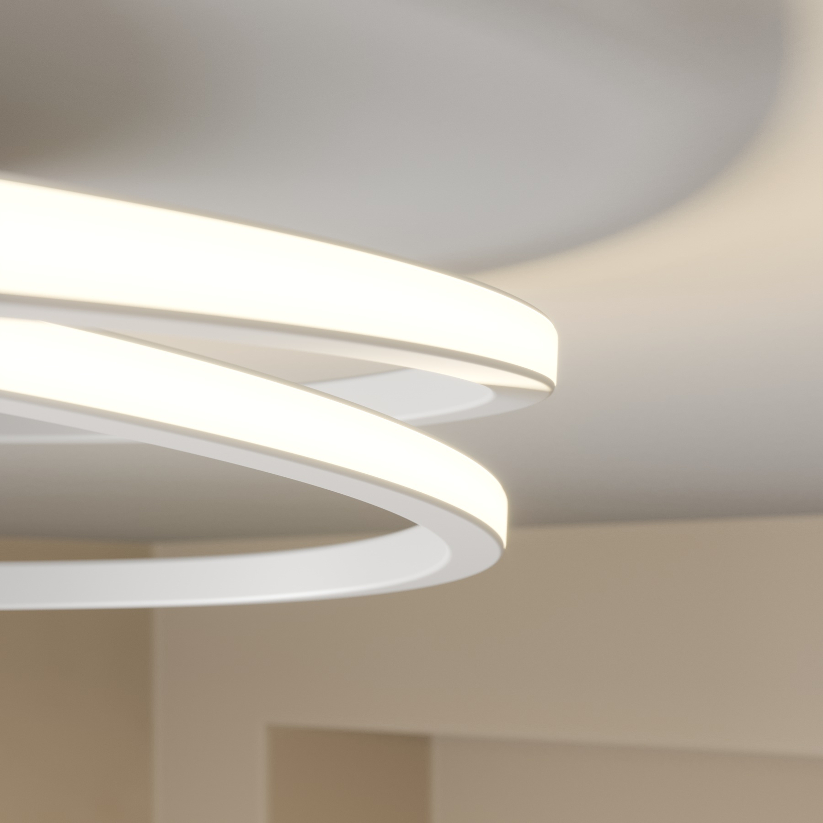 Lindby Xenias plafoniera LED bianco, 49 x 30 cm
