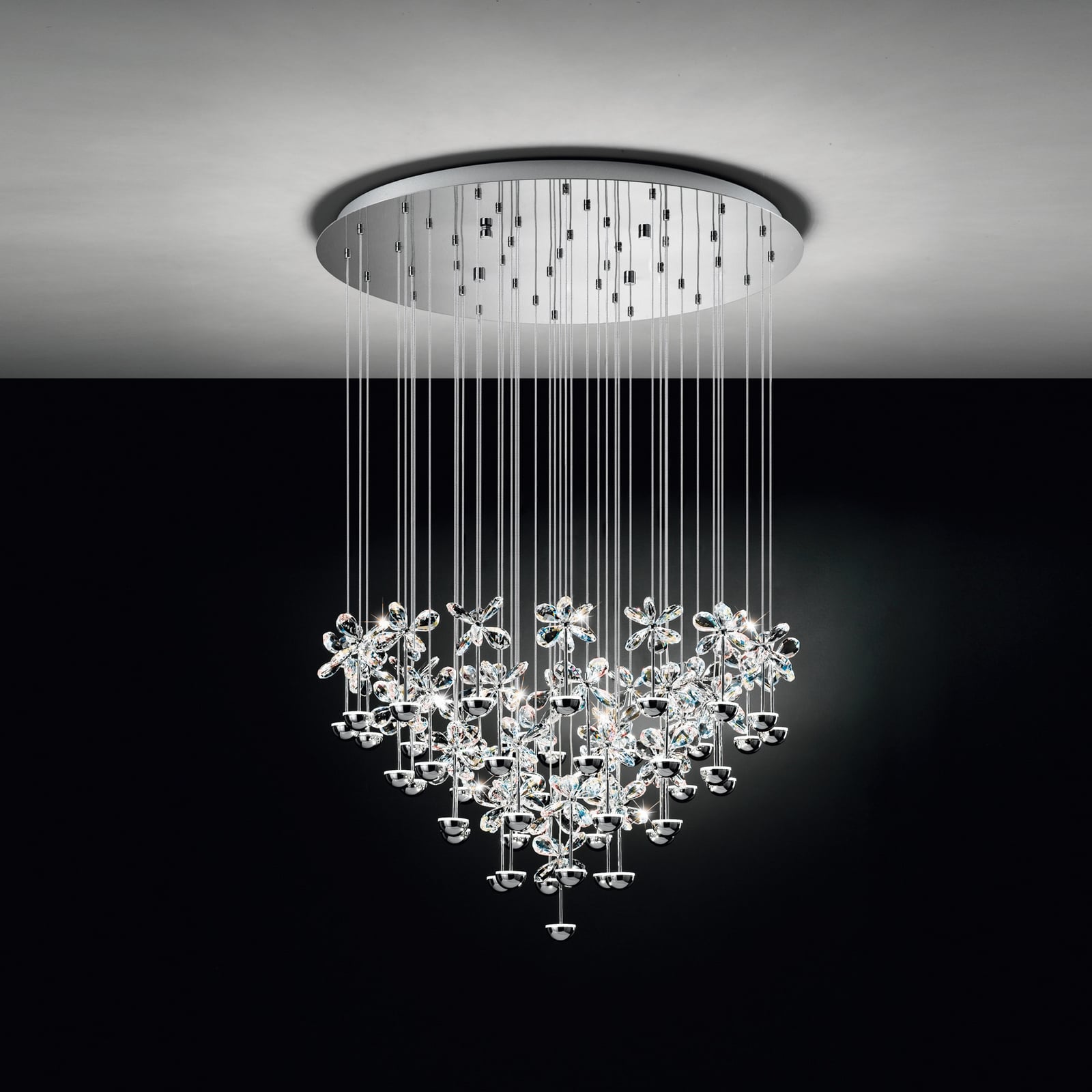 Suspension Pianopoli chromée 78x110 cm - EGLO Stars of Light