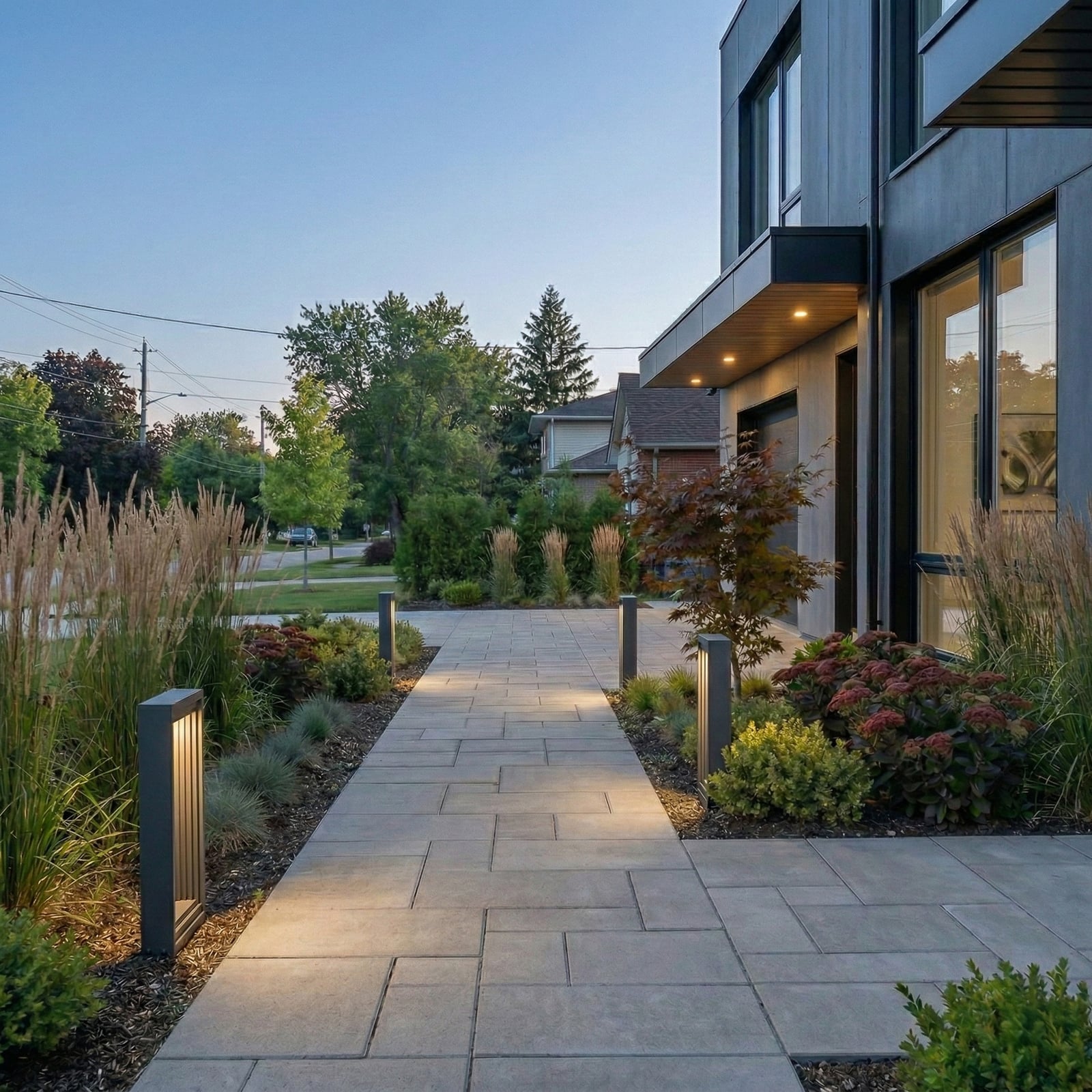 LED žárovka Ashkan, výška 40 cm, antracitová, IP65 - Lucande