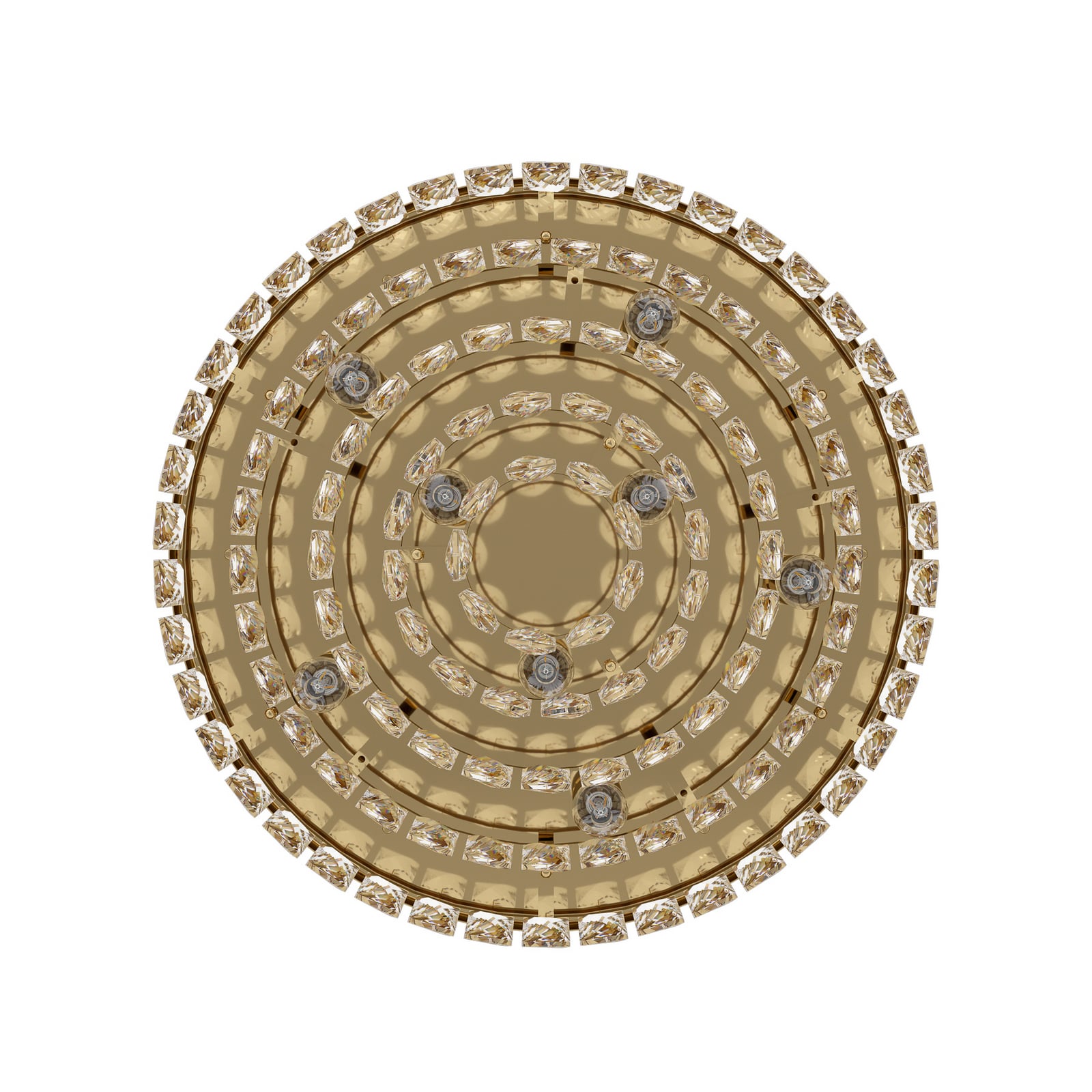 Plafonnier Valparaiso, doré, Ø 48 cm, métal - Stars of Light