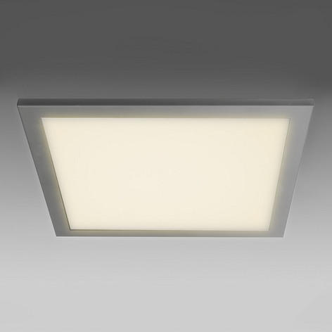 Plafonnier encastrable LED SUN 9, plat argenté 3 k