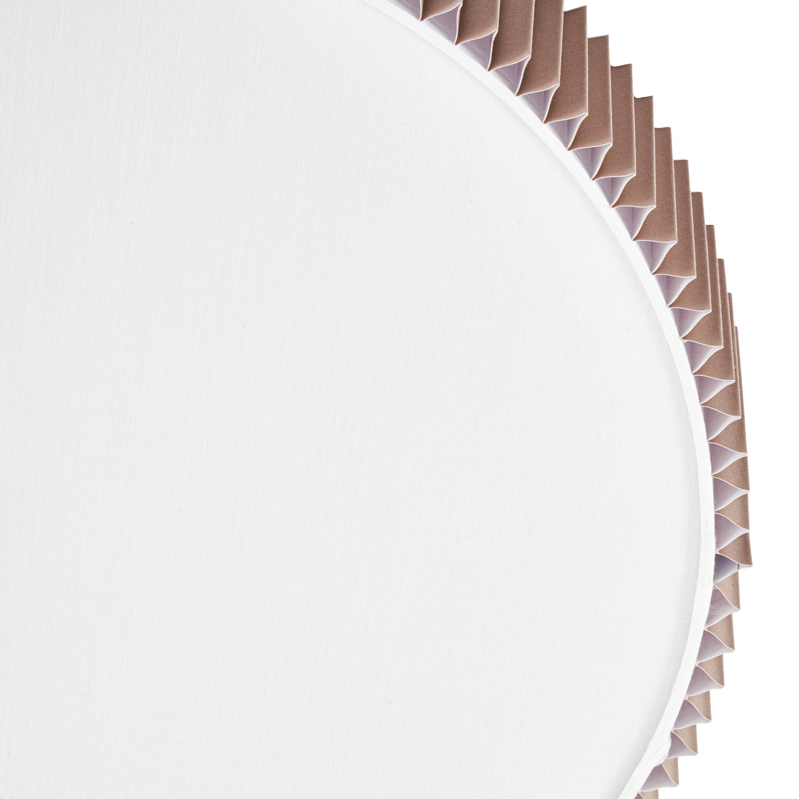 Lindby taklampe Zoey, Ø 52 cm, taupe, lin