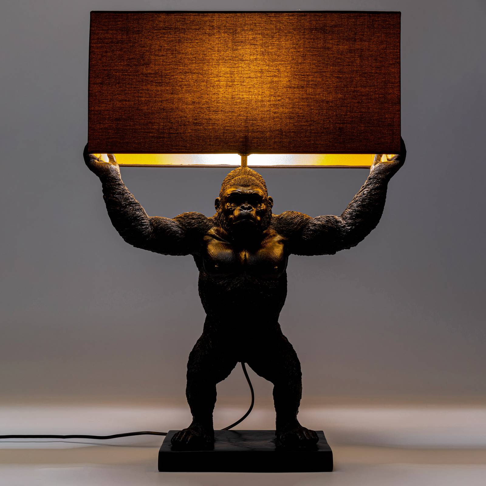 KARE Animal King Kong lampe avec abat-jour textile