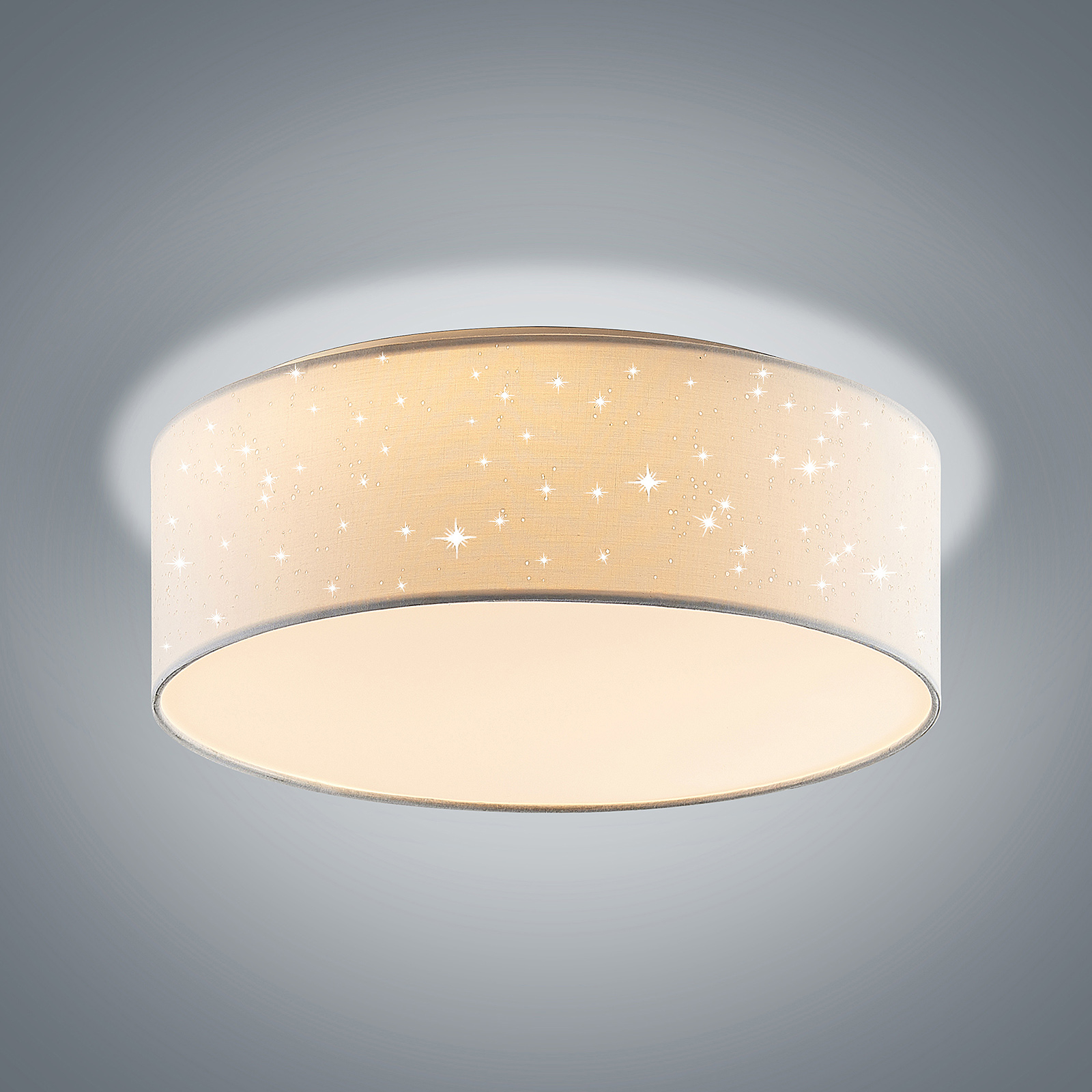 Lindby Ellamina LED plafondlamp, 40 cm, wit