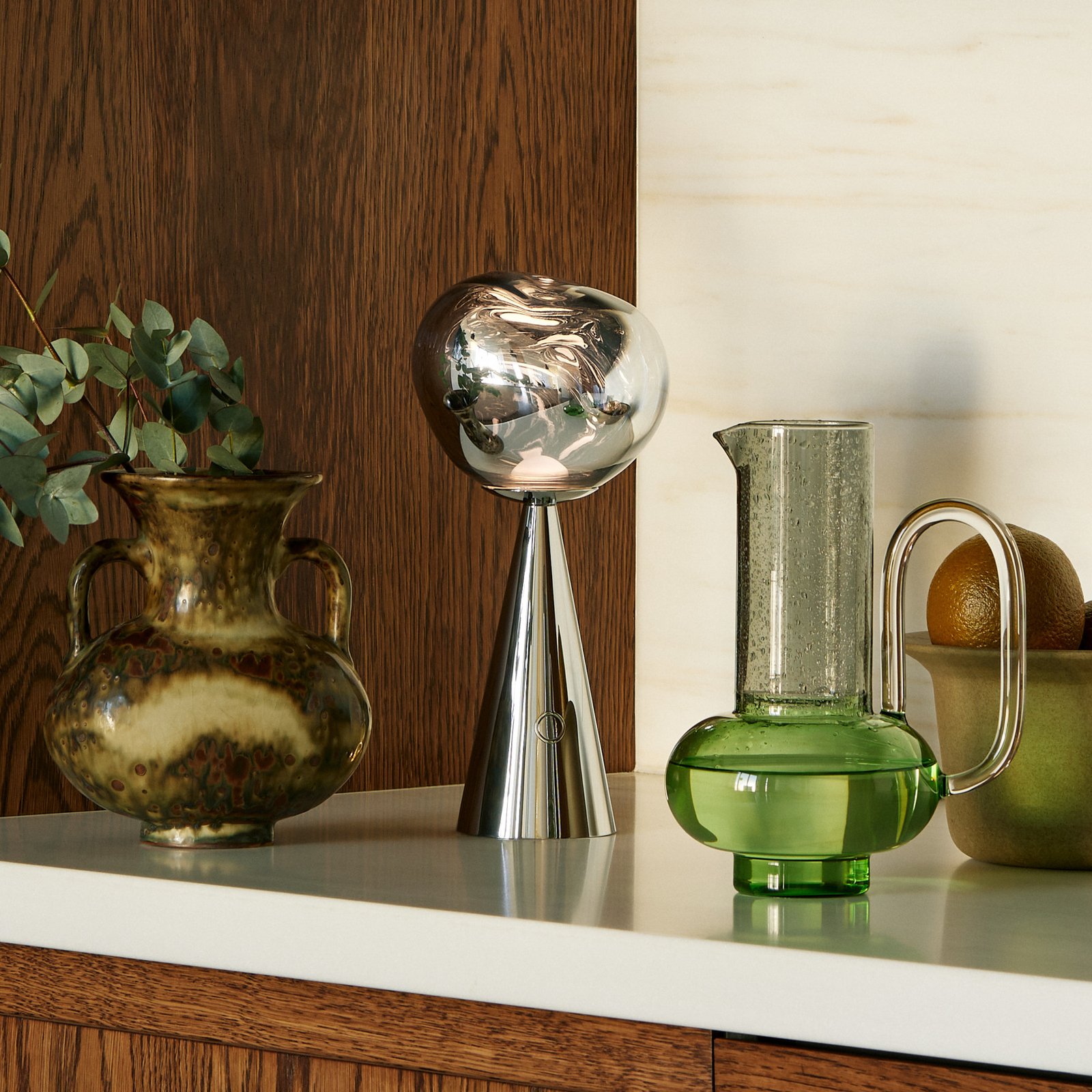 Melt Portable Lampe de Table Silver - Tom Dixon