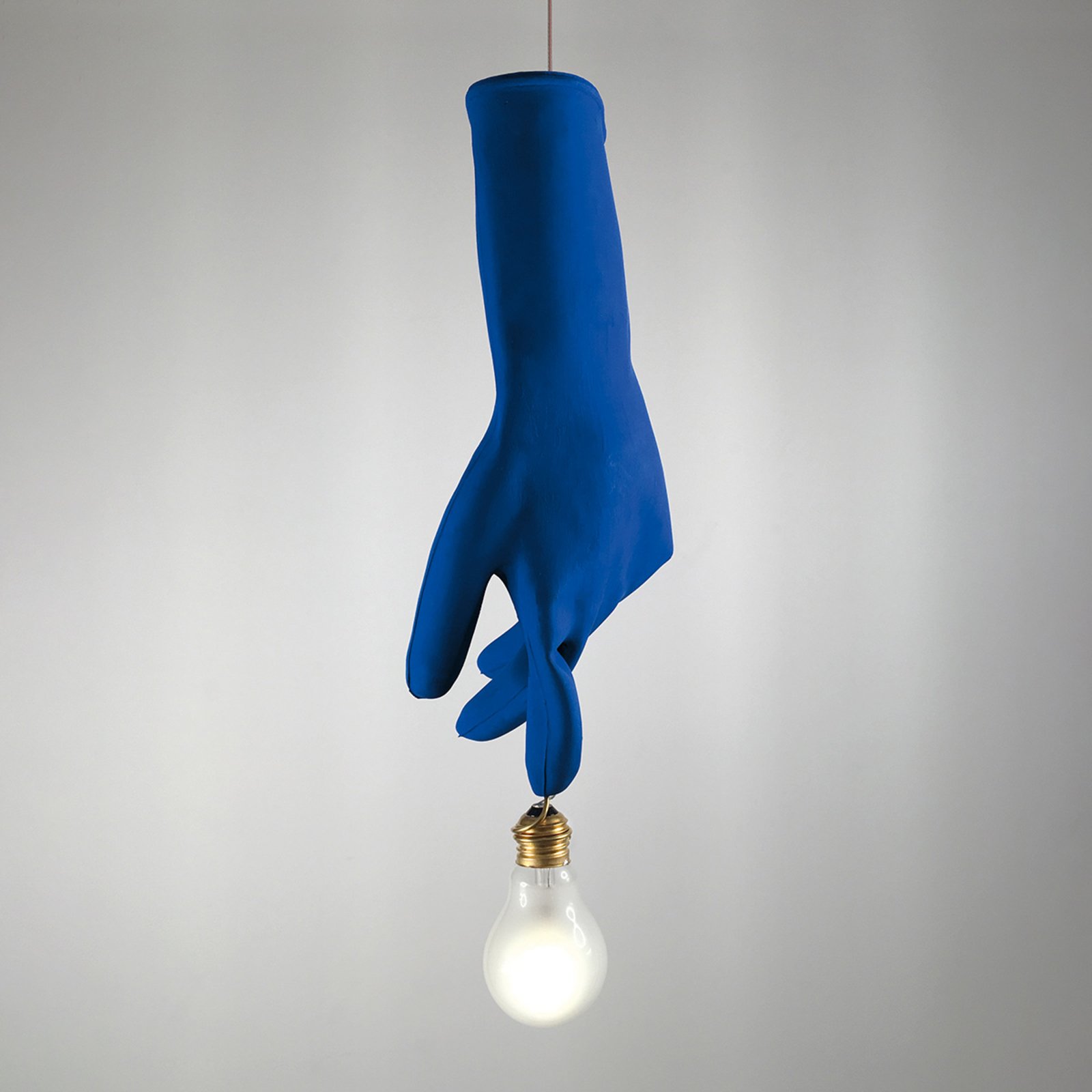 Ingo Maurer Blue Luzy LED-hengelampe, blå