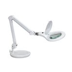 LED magnifying light MAULmakro, stand, white