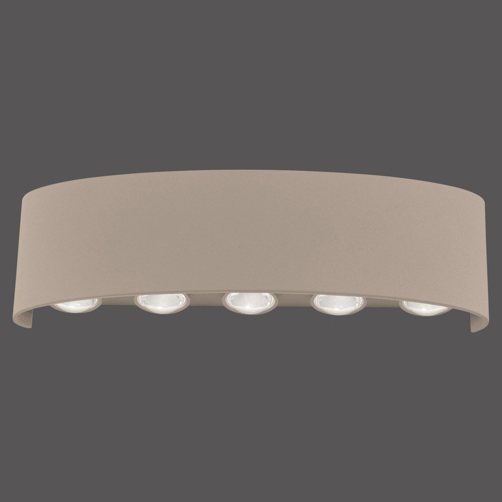 Paul Neuhaus applique da esterni LED Carlo, 27 cm, color sabbia