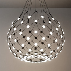 Luceplan Mesh riippuvalaisin Ø 80 cm 3 m ripustin