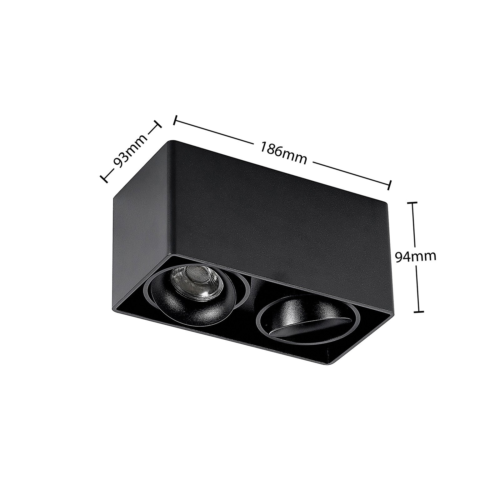 Kubika Plafonnier Black - Arcchio