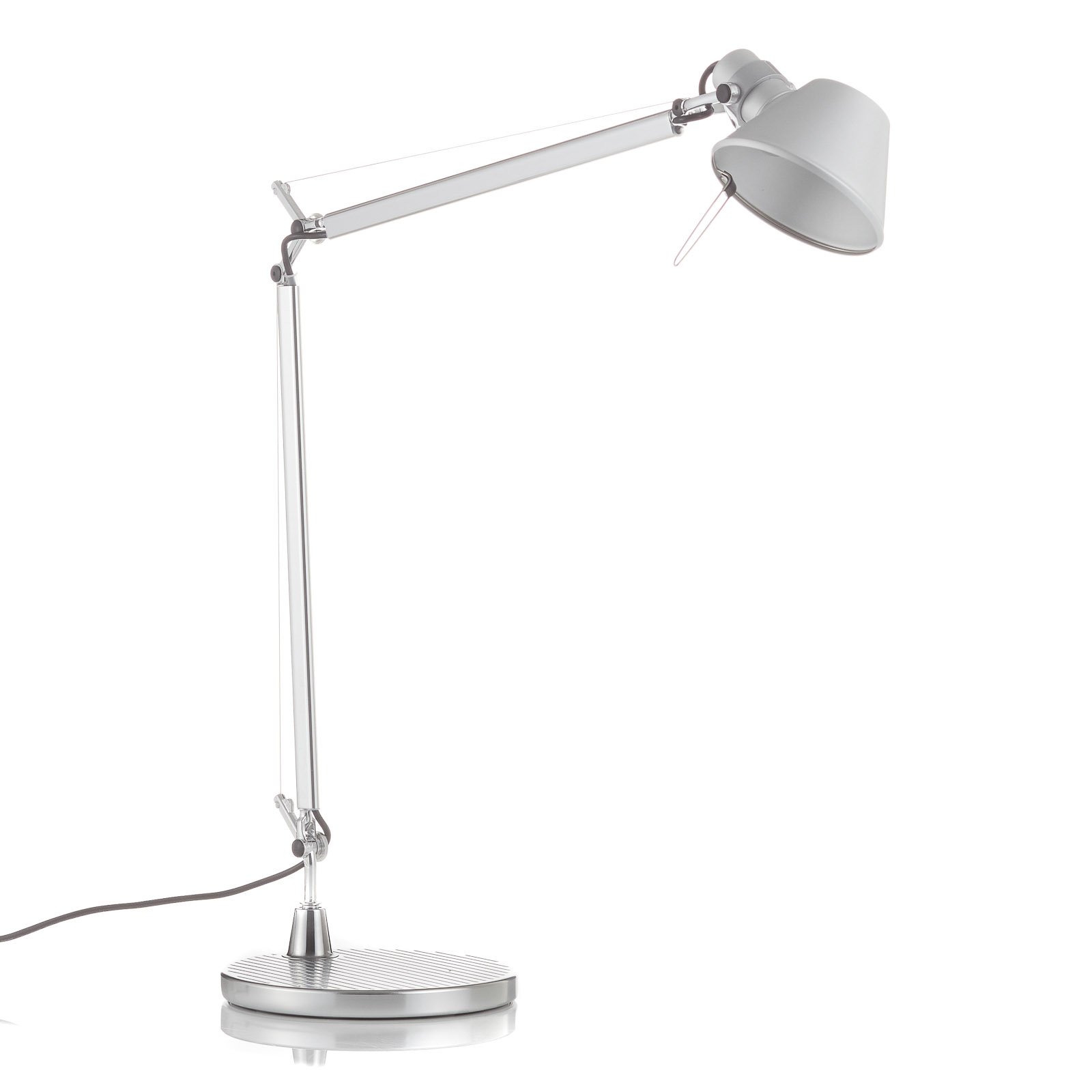 Artemide LED stolová lampa Tolomeo Midi, 3 000K, hliník