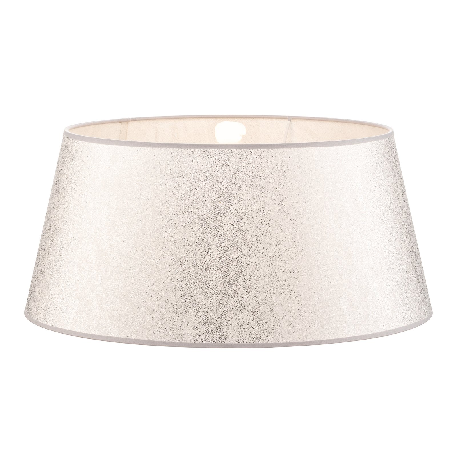 Cone lampshade height 25.5cm, silver metallised