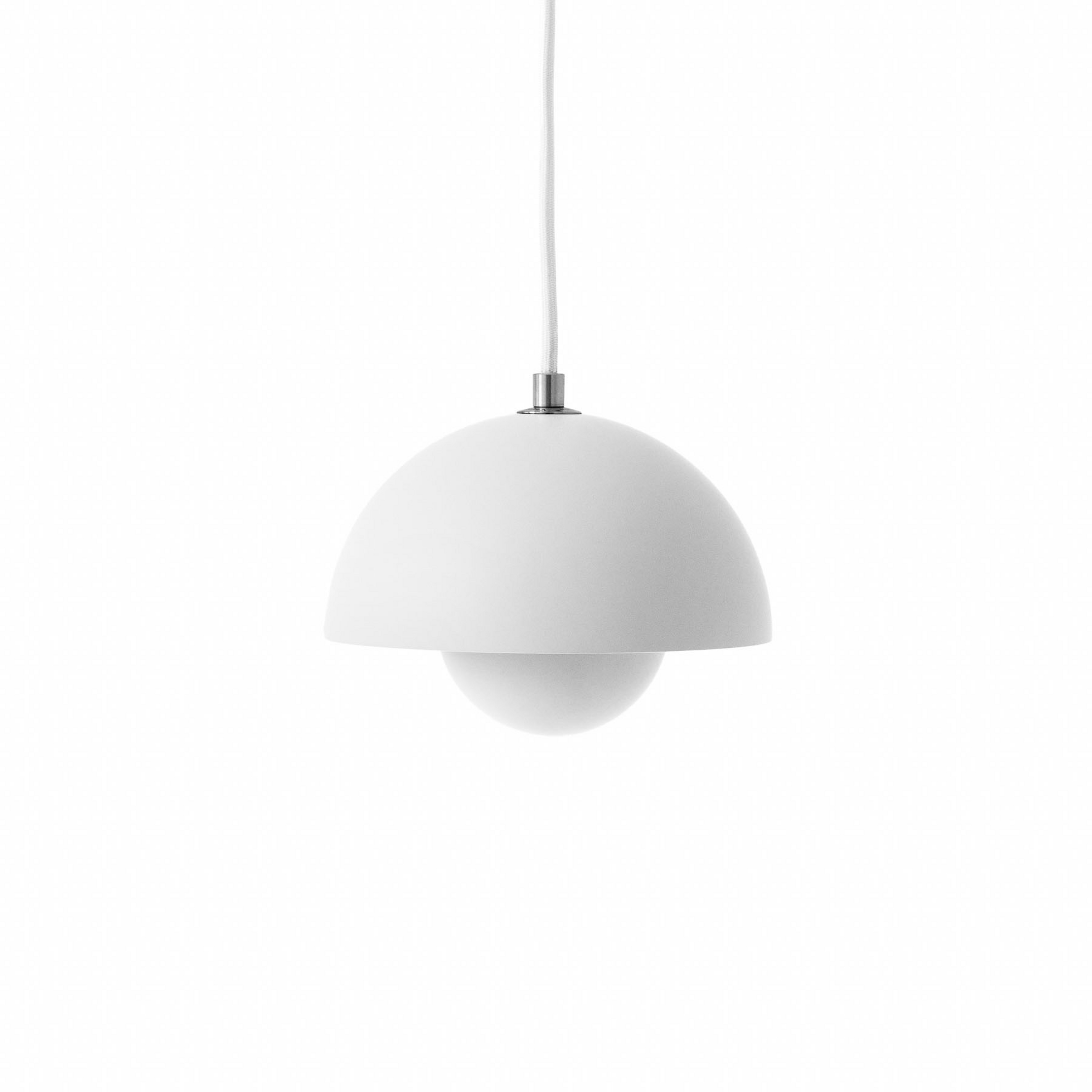 Candeeiro suspenso Flowerpot VP10, Ø 16 cm, branco mate - &TRADITION