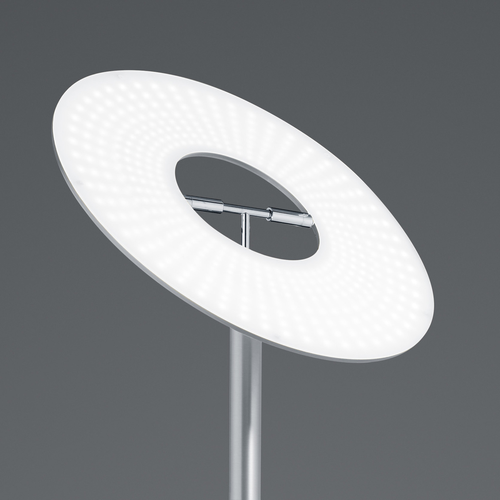 Monti LED floor lamp in iron, nickel, CCT