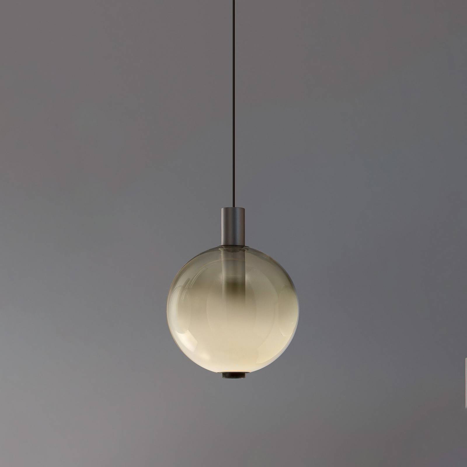 OLEV Żyrandol LED BEAM STICK NUANCE, szary, Ø 20 cm, 927