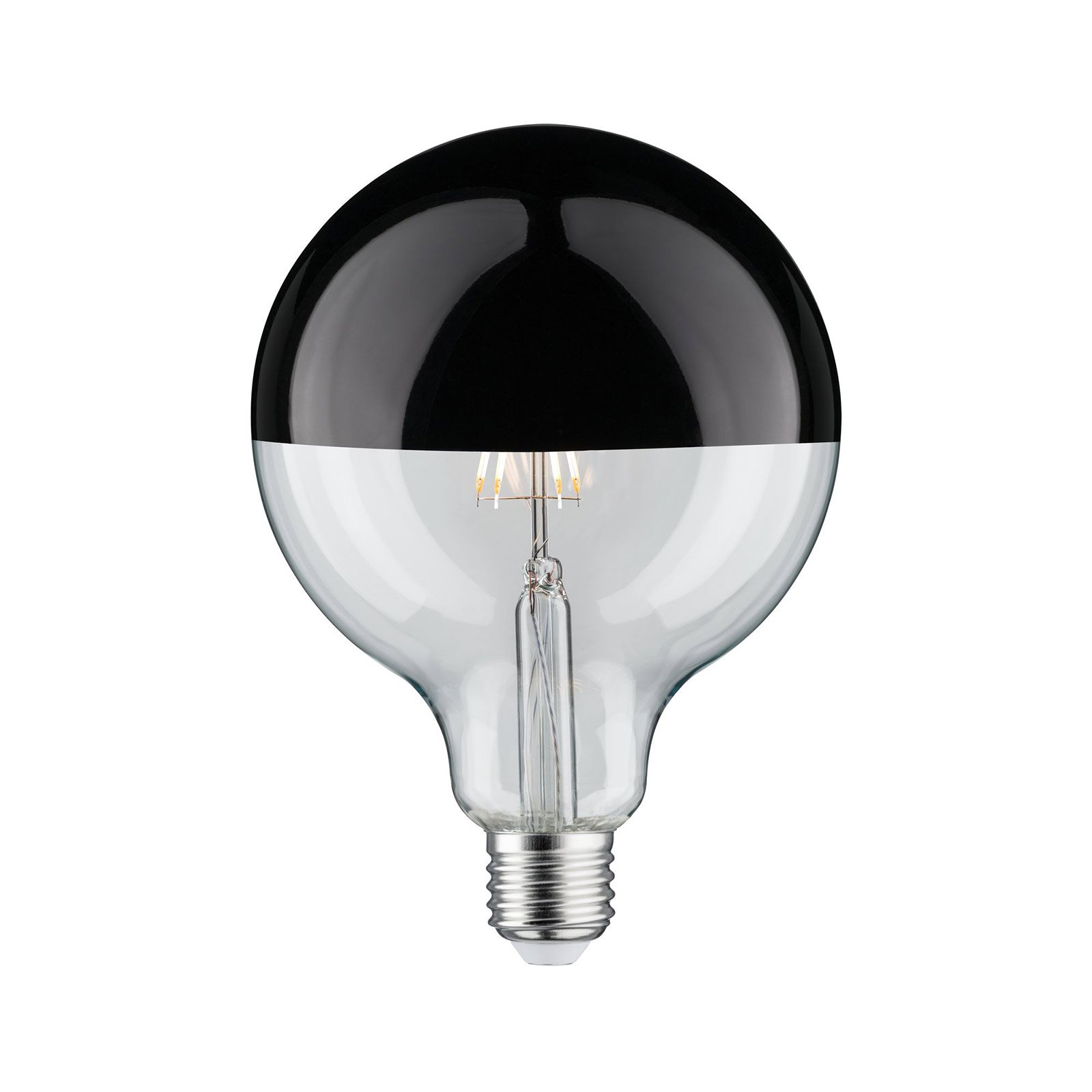 Paulmann LED-toppförspeglad E27 6,5 W svart krom