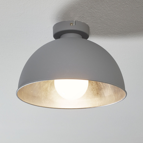 Metalltaklampe Jimmy grå/sølv