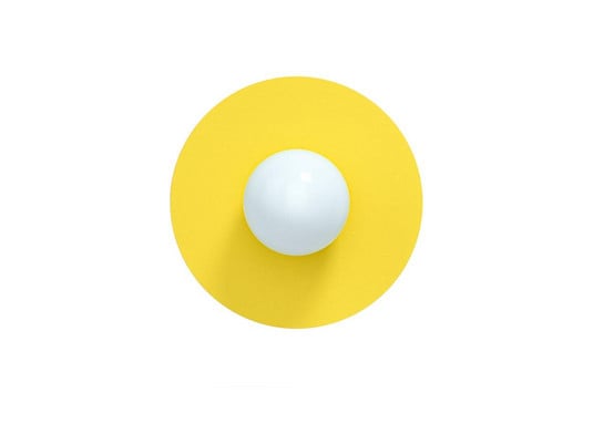 Candy Big Circle 360 S wall light, Yellow - Swedish Ninja