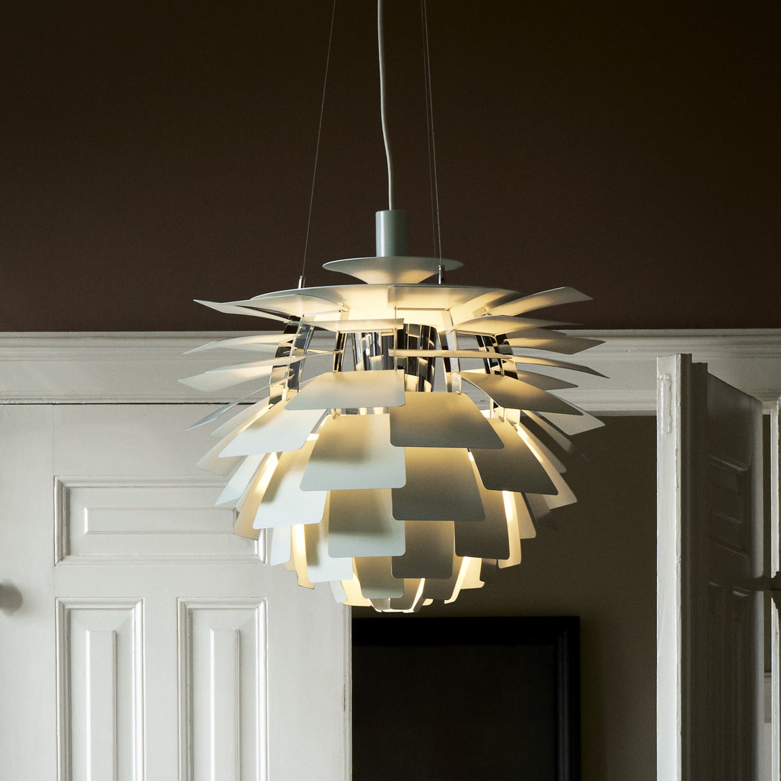 PH Artichoke Pendel grøn/krom 48 cm Louis Poulsen - Stue - Moderne - Metal - Med én lyskilde