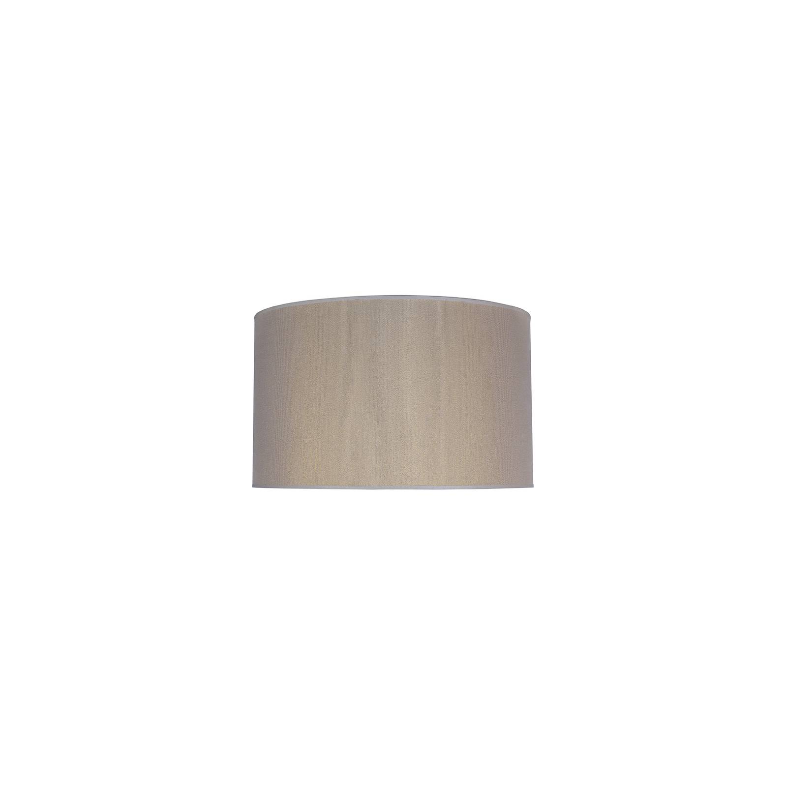 Euluna Roller lampshade Ø 25 cm, ecru/gold, fabric, E27, H: 16 cm