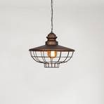 Pendant light Sivani Tel MR-635, dark brown, metal, Ø 44 cm