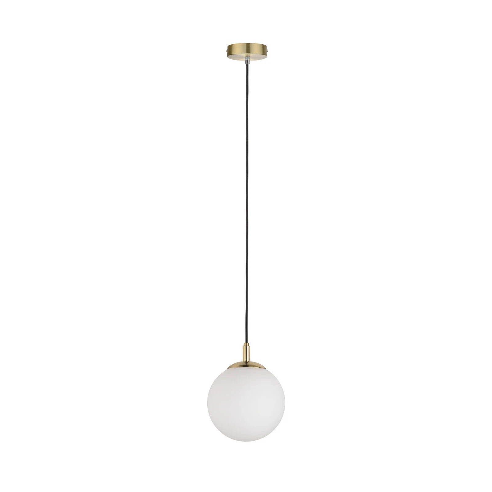 Lámpara colgante Paulmann Menja blanco satinado/latón Ø 20 cm IP44