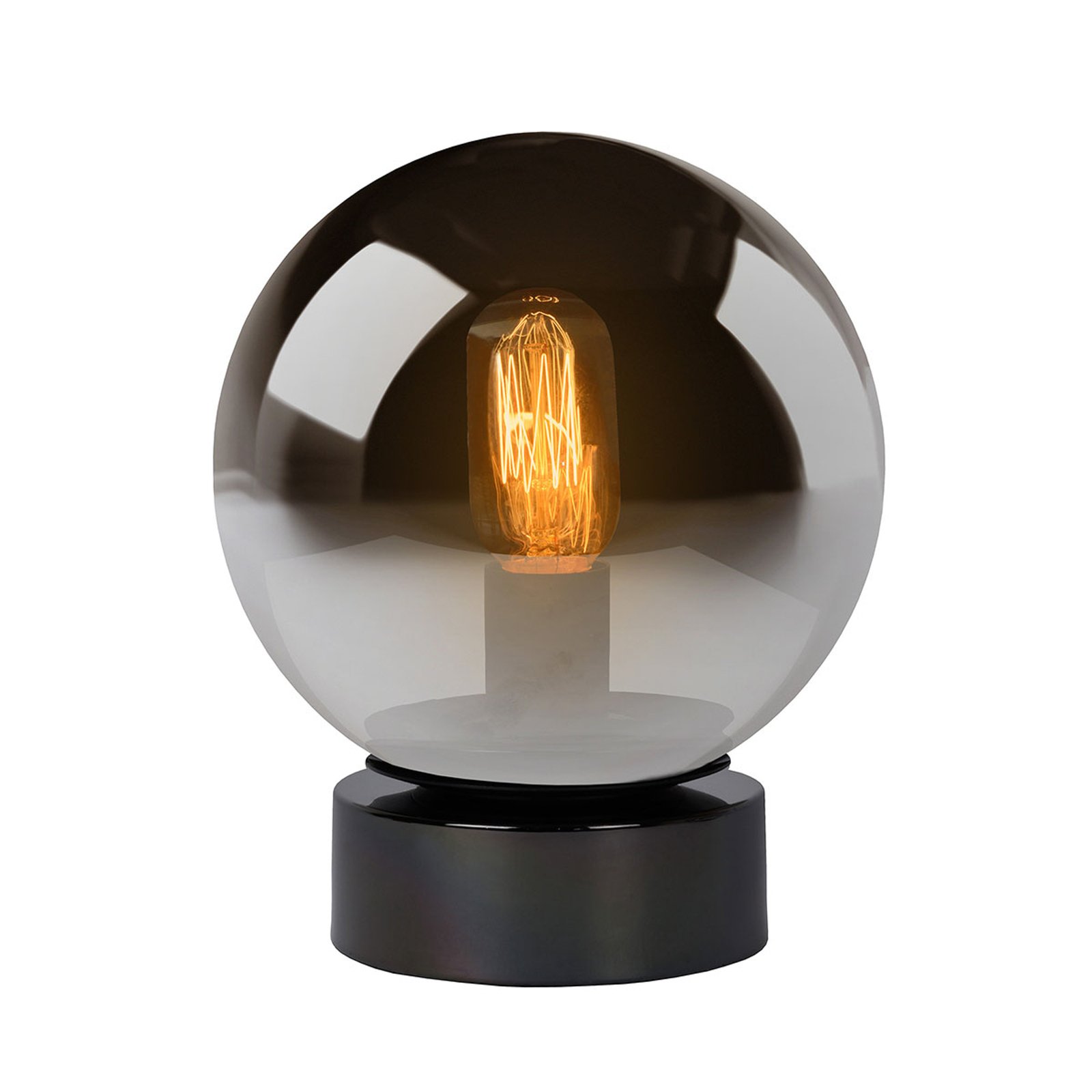 Jorit - bordlampe i glas med kugleformet skærm 20cm